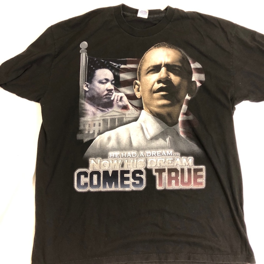 2008 Barack Obama & MLK T-shirt AWESOME SHIRT